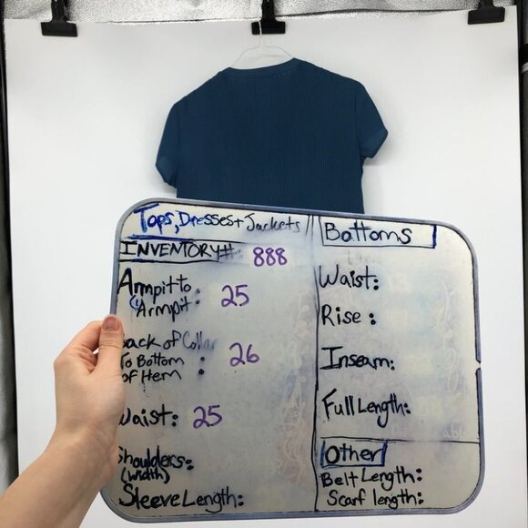 Pleione  Plisse Pleated V-neck Blouse In Slate Blue SP - Picture 10 of 16